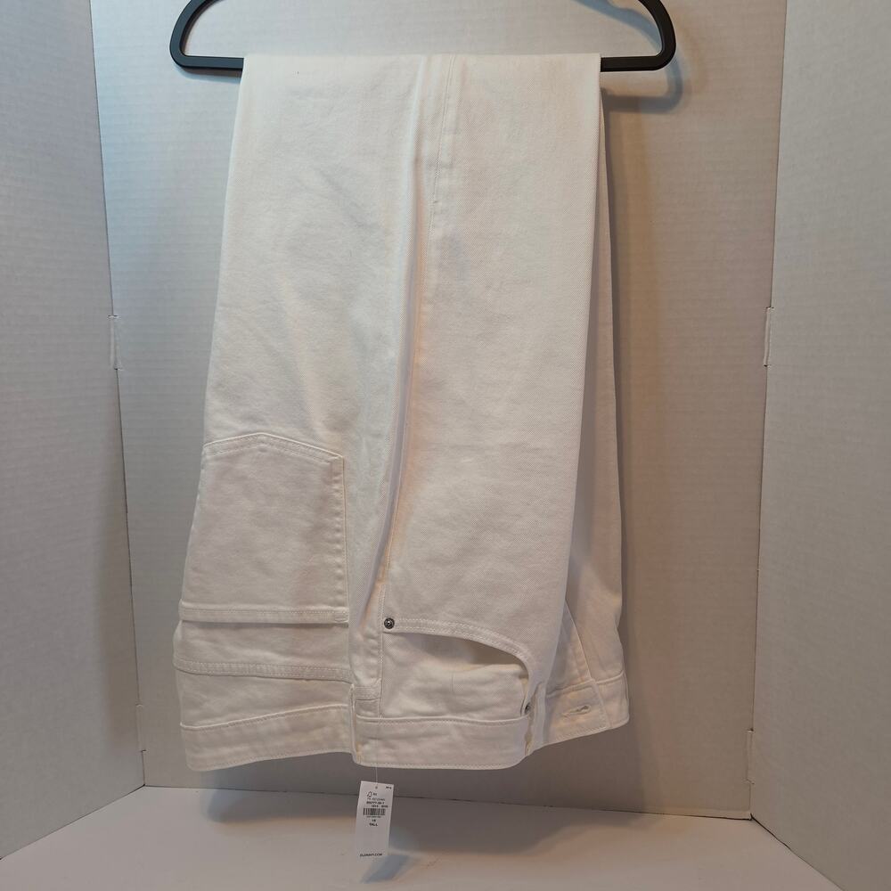 NWT Old Navy White extra-high waist wide leg jeans size 16 Tall 33' L